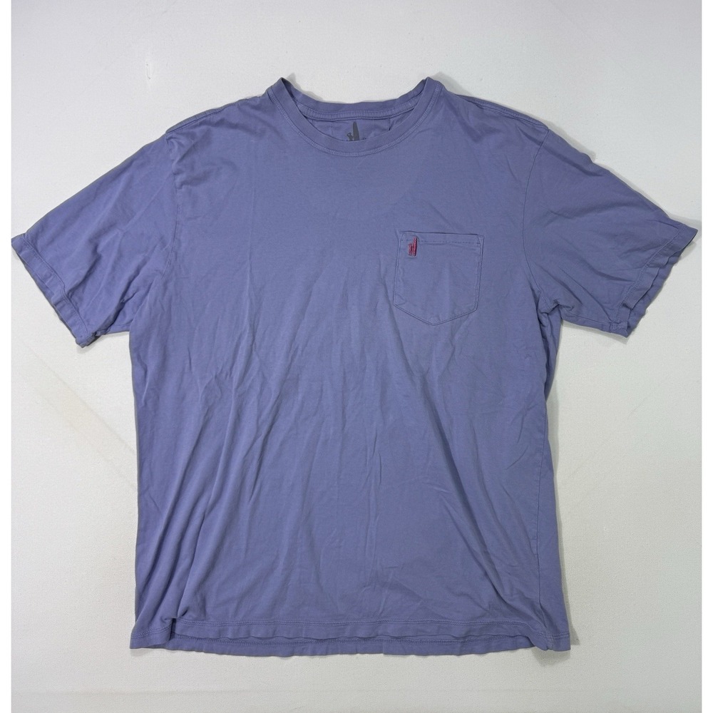 Johnnie O Men XL Pocket Surf Tee Soft Cotton Dale Periwinkle Blue JMST2190 Shirt
